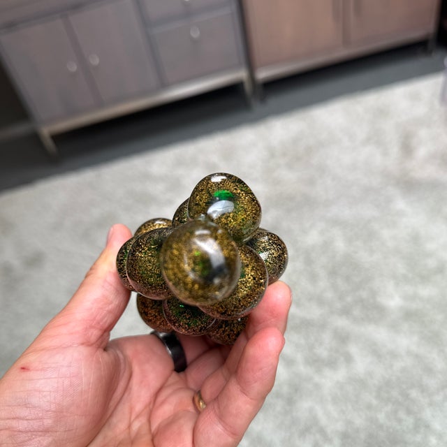 Italian Murano Art Glass Grape Cluster Sculpture For Sale In San Francisco - Image 6 of 8