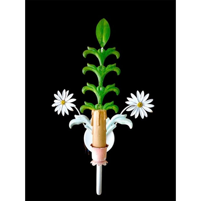 Attr Banci Firenze is often cited as the leading manufacturer of Italian painted metal floral lighting from the 1960s,...