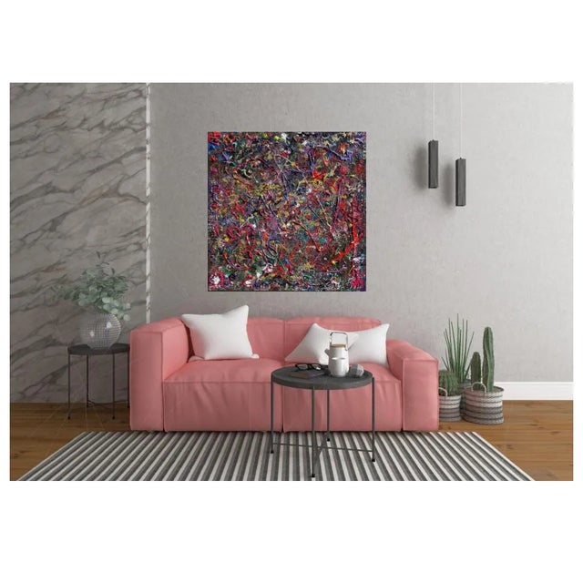 2020s Large Abstract Painting on Canvas by Serg Graff "Mysticism" For Sale - Image 5 of 11