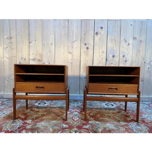 Scandinavian Bedside Tables, Set of 2 For Sale - Image 12 of 12