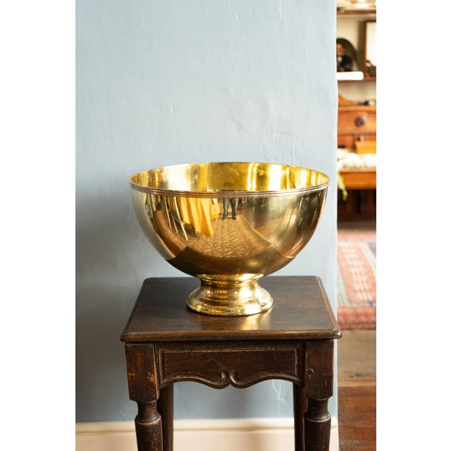 Gold Color Brass Champagne Holder For Sale - Image 5 of 5