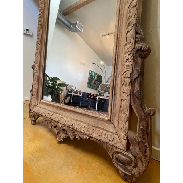 Wood 1960s Mythological Chimera Wall Mirror For Sale - Image 7 of 12