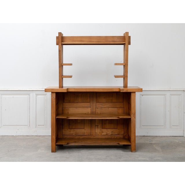 Mid-Century Modern Antique Bar in Elm, 1960s For Sale - Image 3 of 15