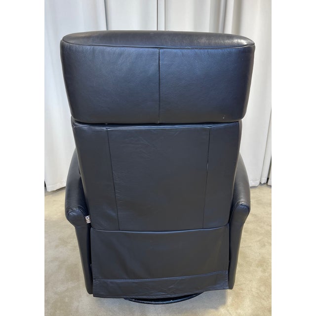 1990s Img Leather Recliner, Swivel Chair and Rocking Chair For Sale - Image 11 of 12