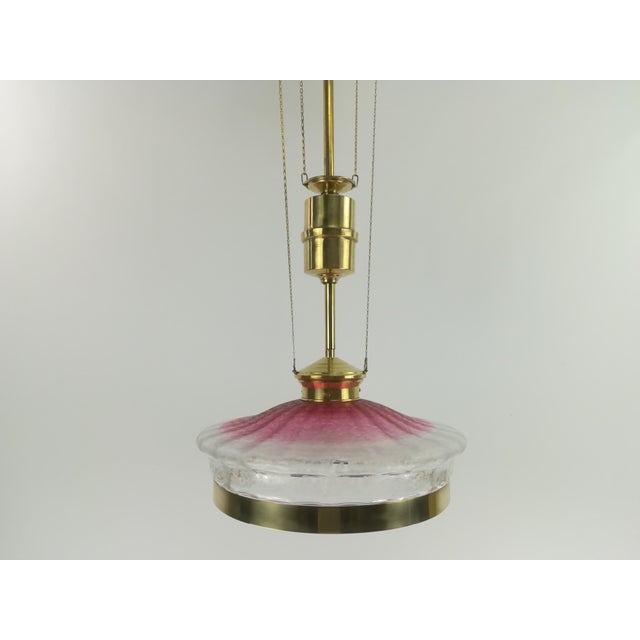 Art Deco French Hanging Light with Original Shade, 1920s For Sale - Image 12 of 12