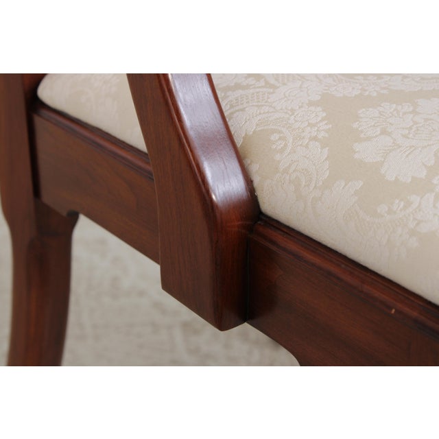 Set of 10 Henkel Harris Cherry Queen Anne Dining Room Chairs For Sale - Image 12 of 18