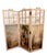Louis XVI Three-Panel Screen with Romantic and Landscape Decorations, 1930s For Sale