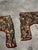 Mid-Century Modern Vintage Pair of Cornice Hand Made Curtain Window Panels For Sale - Image 3 of 12