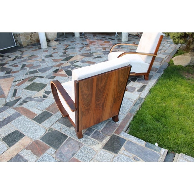 Art Deco Armchairs and Table, 1920s, Set of 3 For Sale - Image 4 of 16