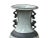 Orient Crackle Gray Warrior Graphic Artistic Pottery Ceramic Vase For Sale - Image 12 of 17