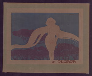 Luigi Bompard, La Rugiada, 1905, Woodcut
