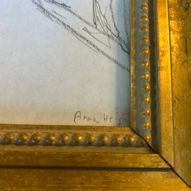 Contemporary Original Anna Heigh Parakeet Colored Pencil Drawing For Sale - Image 4 of 5