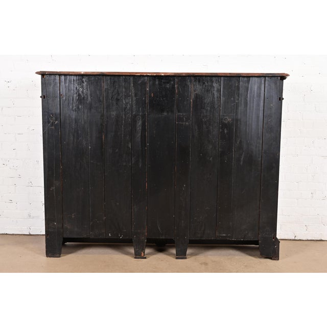 R. J. Horner Style Antique Victorian Carved Walnut Double Bookcase Cabinet, Circa 1890s For Sale - Image 11 of 12