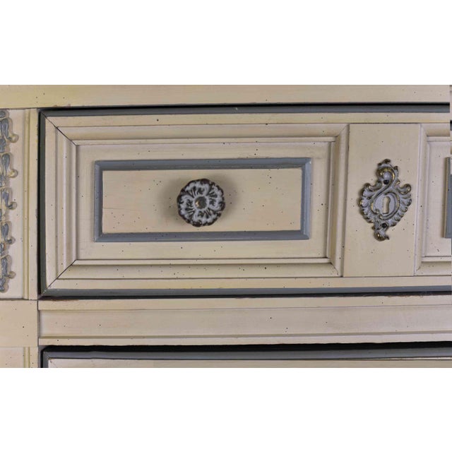 Mid 20th Century Mid Century French Louis Style Lingerie Chests by Dixie - A Pair For Sale - Image 5 of 11