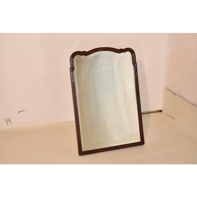 Queen Anne 18th Century Queen Anne Walnut Mirror With Stand For Sale - Image 3 of 9