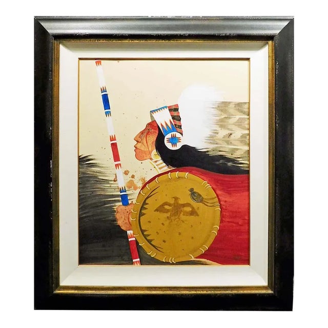 Rance Hood Original Portrait Oil Painting, Framed For Sale