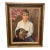 Vintage Portrait Oil Painting of a Young Man With Dog For Sale