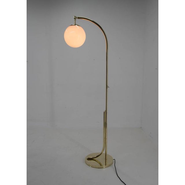 1930s Functionalist Art Deco Brass Floor Lamp, 1930s For Sale - Image 5 of 16