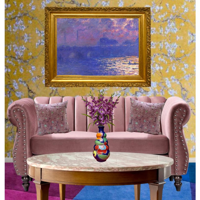 La Musa Abstract Floral Ceramic Vase For Sale - Image 10 of 15