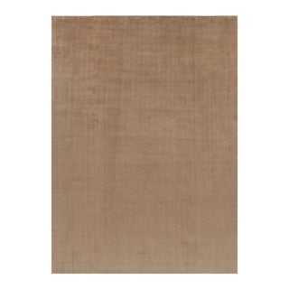 Rug & Kilim’s Oversized Contemporary Textural Rug in Beige-Brown Tones - 13x18 For Sale
