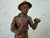 1900 - 1909 Antique Patinated Spelter Figure of a Young Laborer With Tool, C. 1900–1920 For Sale - Image 5 of 8