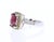 Tourmaline Sapphire Diamond White Gold Cocktail Ring, Size 7 For Sale - Image 4 of 5