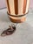 Ceramic Vintage Mid Century Jug Cream & Wood Table Lamp For Sale - Image 7 of 7