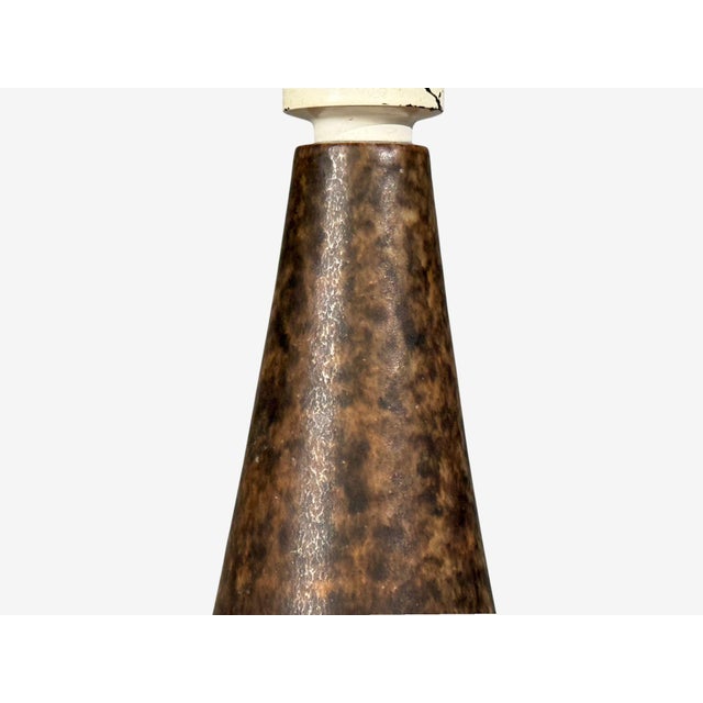 1960s Marianne Starck, Table Lamps, Brown Stoneware - Pair For Sale - Image 9 of 14