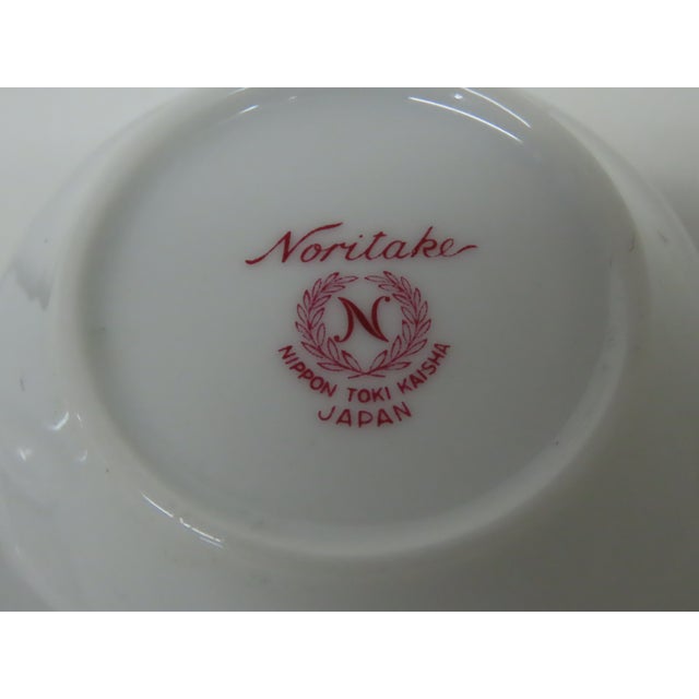Noritake Nippon Toki Kaisha Japan Bone China Tea Cup and Saucer Set 4666b For Sale - Image 13 of 14