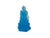 Blue Frosted Crystal Glass Lotus Base 3 Sides Bodhisattva Sanbao Figure For Sale - Image 10 of 13