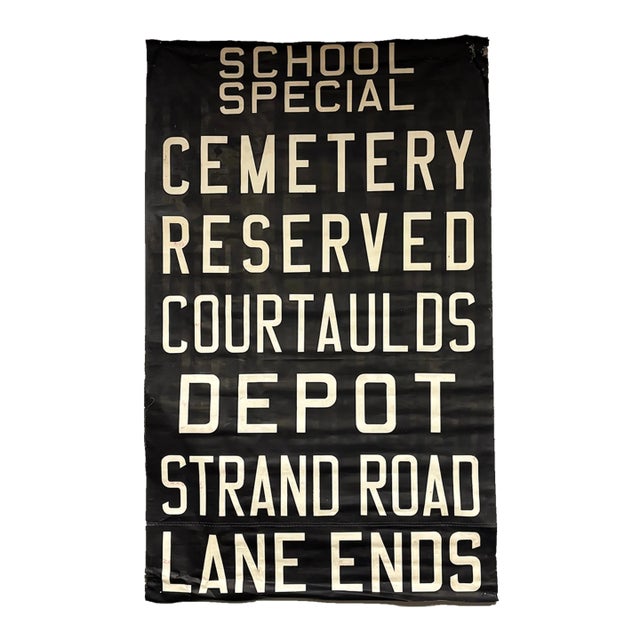 Vintage English London Bus Reel For Sale