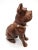 Wood Mid 20th Century German Wood Chiseled Dog Figurine For Sale - Image 7 of 11