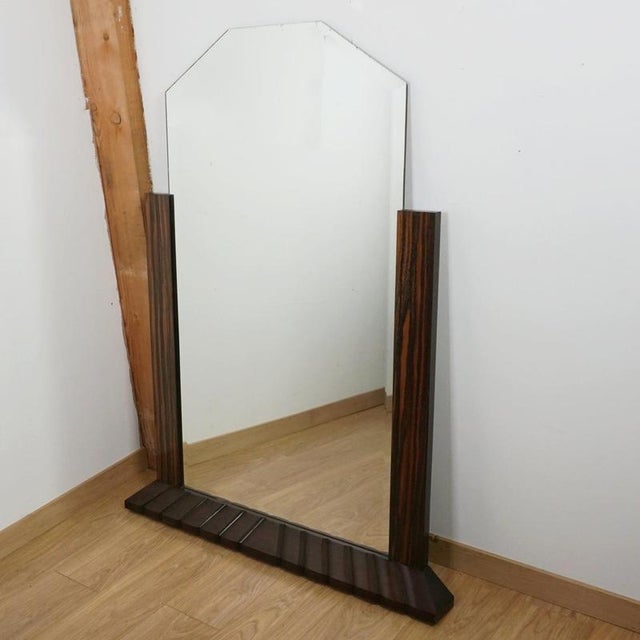 Vintage Art Deco Overmantel Mirror, 1920s For Sale - Image 4 of 4