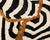 Bold Zebra Stripe Abstract Hand-Knotted Wool Rug | 13'7" X 9'8" | One of a Kind For Sale - Image 4 of 7