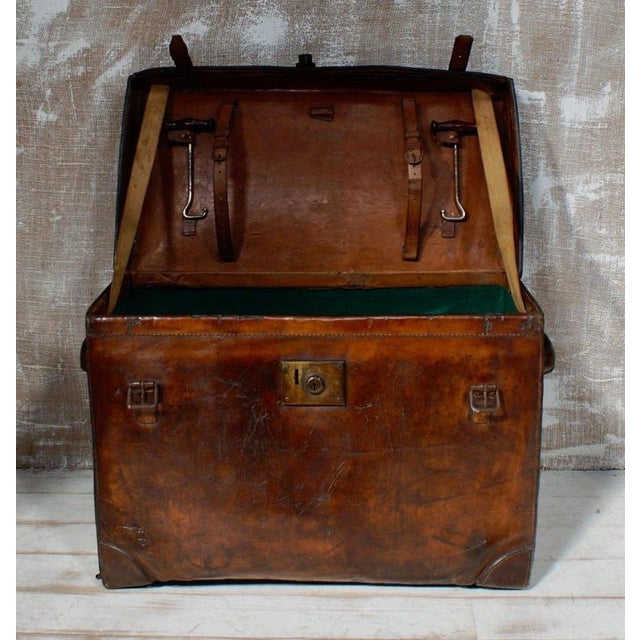 Victorian Leather Boot Trunk from Peal & Co London, 1880 For Sale - Image 9 of 13
