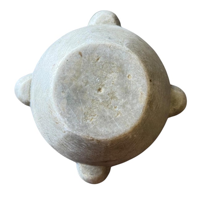 Stone Antique French Marble Apothecary Mortar C. 1880–1900 For Sale - Image 7 of 8