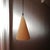 Dimensions ø16 x h30 cm (excluding cord) - conical pendant light in yellow tinted glass - standard e14 socket - minimalist...