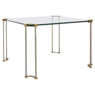 Glass Low Table attributed to Peter Ghyczy, 1950s For Sale