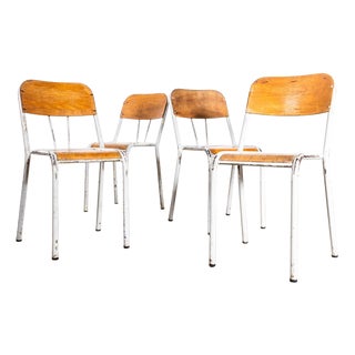 French Mullca Dining Chairs, 1960s, Set of 4 For Sale