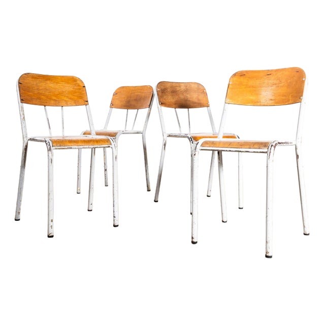French Mullca Dining Chairs, 1960s, Set of 4 For Sale