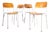 French Mullca Dining Chairs, 1960s, Set of 4 For Sale