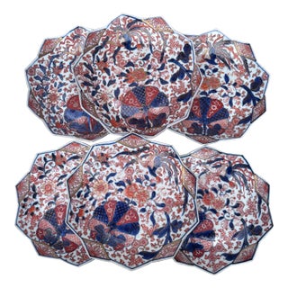 19th Century Set of 6 Japonese Imari Plates For Sale