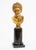 Antique 19th Century Gilded Bronze Sculpture on Green Marble Base For Sale - Image 4 of 6