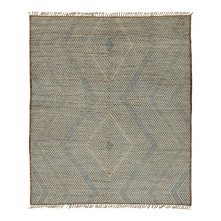 Rug & Kilim’s Modern Rug with Beige-brown Geometric Patterns - 10x14 For Sale