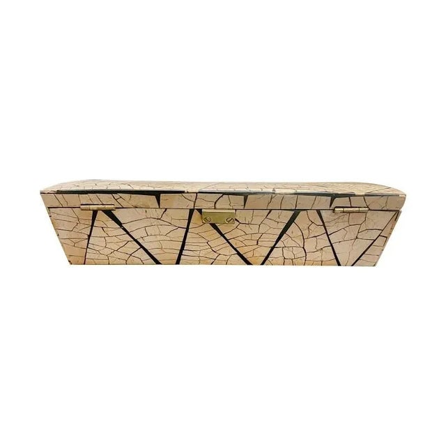 R & Y Augousti R & Y Augousti Tessellated Coconut Shell Jewelry Box For Sale - Image 4 of 8