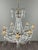 Glass 20th Century Crystal and Bronze Chandelier with Pendants For Sale - Image 7 of 13