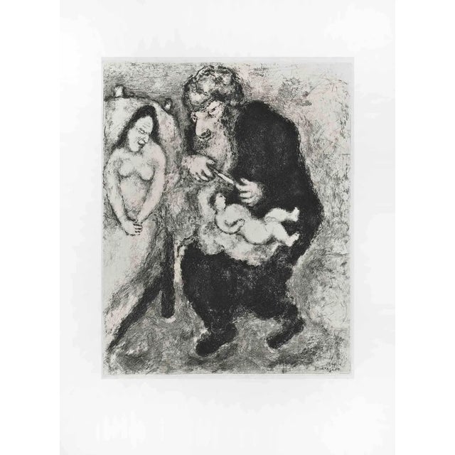 Marc Chagall, The Circumcision, Etching, 1956 For Sale