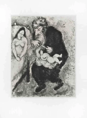 Marc Chagall, The Circumcision, Etching, 1956