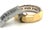 Contemporary David Yurman Sterling 18k Yellow Gold Faceted Design Wedding Band Ring - Size 11 For Sale - Image 3 of 4