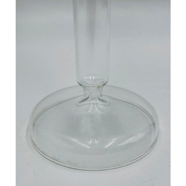 Set of 3 Italian Mouth Blown Glass Candle Holders by Aldo Cibic for Paola Coin For Sale - Image 13 of 14